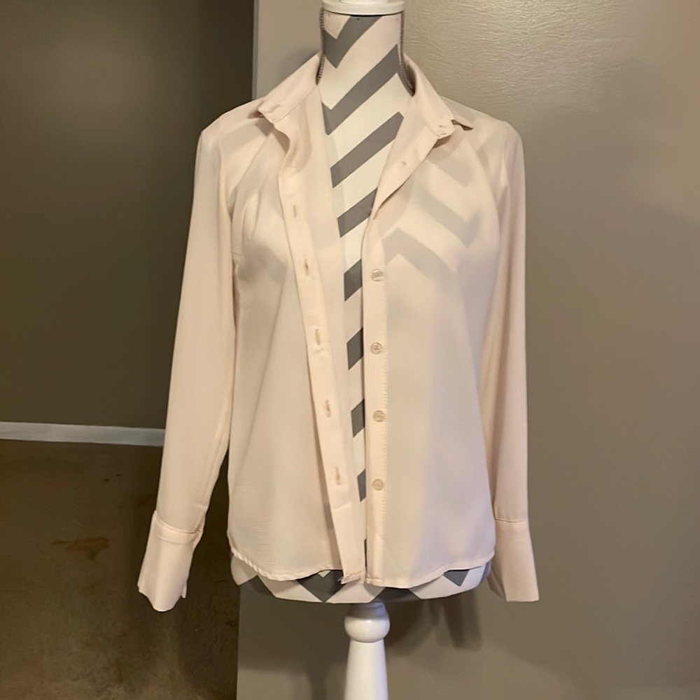 Cream button up